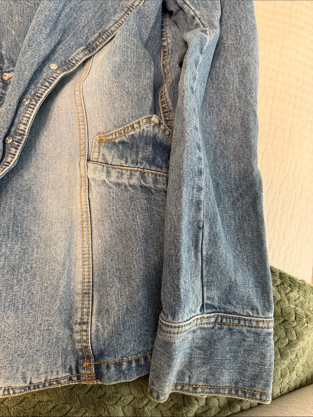 Mossimo Supply Co. Light Blue Denim Blazer Jacket - Picture 2 of 5
